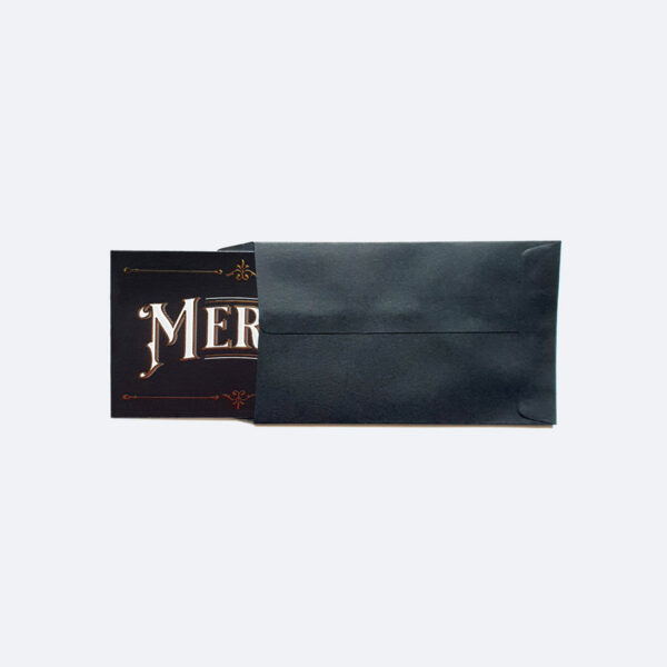 Mini carte postale "merde" Putain les gens : dorure à chaud pour correspondance