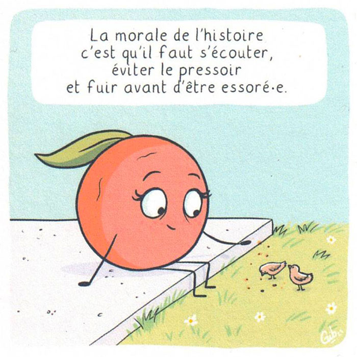 Tirage d'art A4 - Illustration de Marie Roumégoux | Gib - La petite mandarine